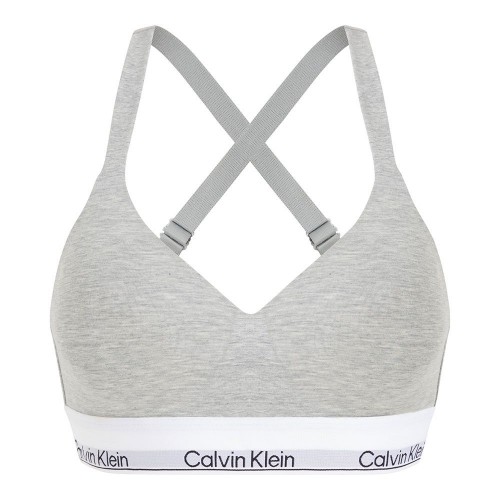 Calvin Klein γυναικείο μπουστάκι ενισχυμένο γκρι με λάστιχο.53%cotton,35%modal,12%elastane QF7900E P7A